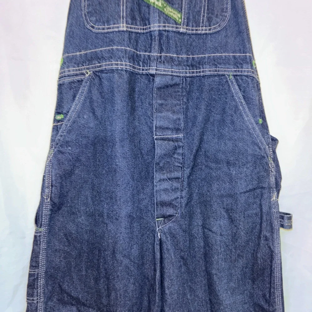 Vintage Key Imperial Overall Aristocrat Denim Bib Workwear Size 36x34 USA Made